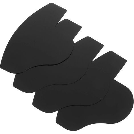 Haaransatz-Verstärkungskarten, Bartformungsschablone, Haaransatzformungswerkzeug, Bartapplikatorkarte – 18 x 11 cm – Schwarz (1/4)
