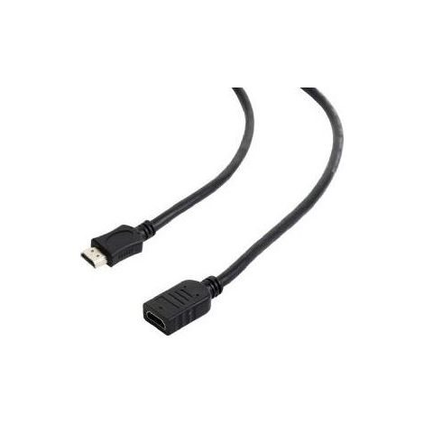 Gembird hdmi (m)-(h)-(h)con cavo ethernet 4,5 mts ngr (1/3)