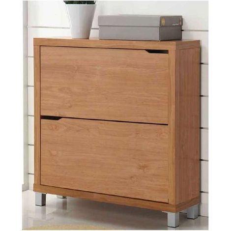 Zapatero 2 puertas kubox acabado maple, 79 cm(ancho) 84 cm(altura) 24 cm(fondo) (1/2)