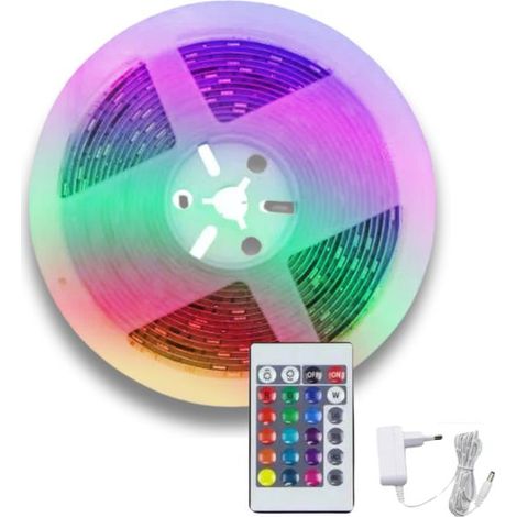 Ruban 12V 5M 30LED/m RGBCW avec télécommande - SILUMEN (1/5)