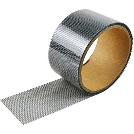 Kit de réparation de moustiquaire : ruban adhésif puissant et durable en fibre de verre pour fenêtres et portes moustiquaires. (1/4)