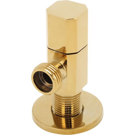 Absperrventil für Warm- und Kaltwasser aus Messing, Eckventil für Bad, WC, Duscharmatur (1/5)