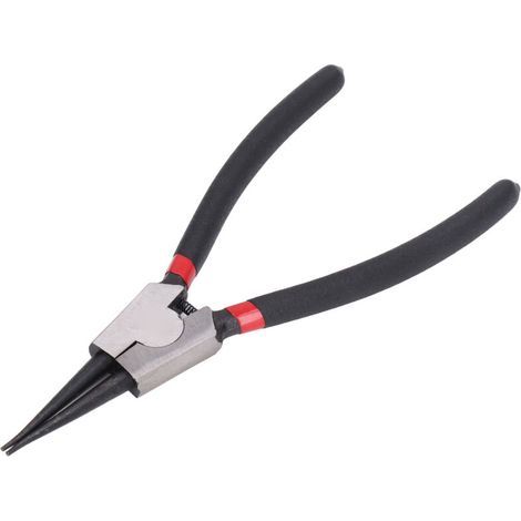 Pince à bec droit de 23 cm (9 pouces) pour retirer les bagues de retenue externes, en acier au carbone, modèle SK-112-9D. (1/5)