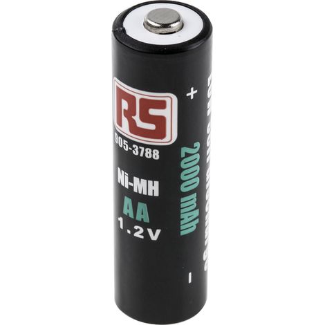 Batteries AA rechargeables 2Ah RS PRO, NiMH, 1.2V ( Prix pour Paquet de 4 ) (1/4)