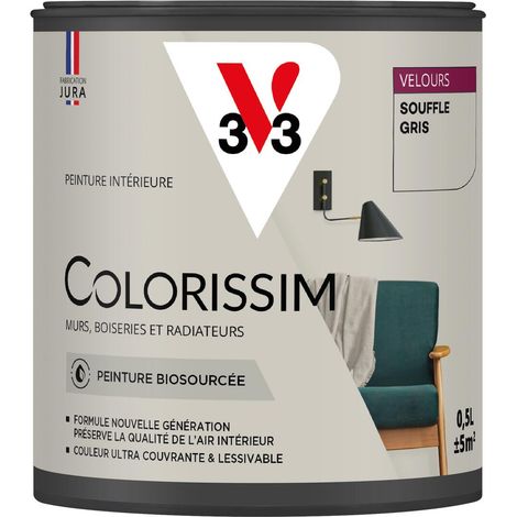 Peinture murale intérieure Colorissim® V33 Souffle gris Velours 0,5L