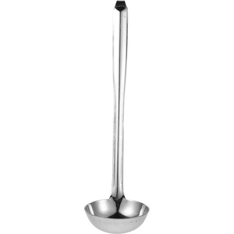 Louches de service : louche de service profonde de 80 ml en acier inoxydable avec crochet - cuillère à soupe à long manche pour buffets, traiteurs et événements. (1/4)
