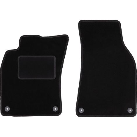 Tapis avant noirs pour Audi A6 C6 FL berline, break, avant (2006-2011) (1/5)