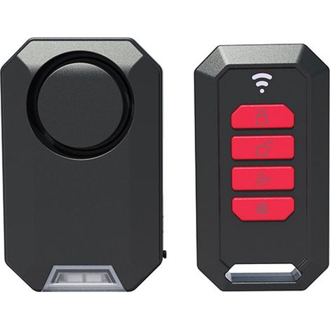 Alarme antivol - Alarme vélo - Alarme porte - Alarme scooter - Signal SOS - Télécommande - 135 décibels - Étanche - Fonction clignotante (1/3)