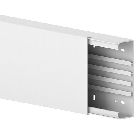 Goulotte De Câble - 1 Pièce - PVC Blanc - 60x200mm - Intérieur Et Extérieur - Bureau Et Atelier (1/4)