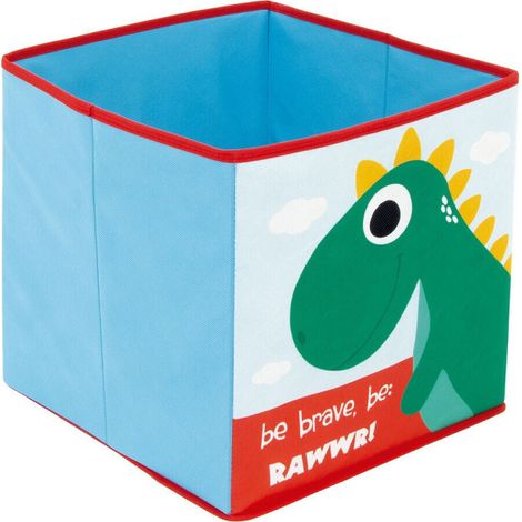 Cube de rangement - Dinosaures - 31x31x31 cm