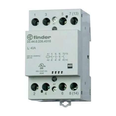 Finder 22.44.0.024.4310 Contactor negro 40A 24V