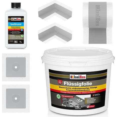 Kit de joint Dichtset 701G, film liquide 4 kg, Isogrand 1 L, ruban adhésif 5 m, 2 coins, 2 manchettes