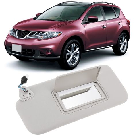 Visuel Soleil Conducteur, Visuel Soleil Automobile ABS et Miroir, 96401‑1AA1B pour Nissan Murano 2009‑2014 (1/5)