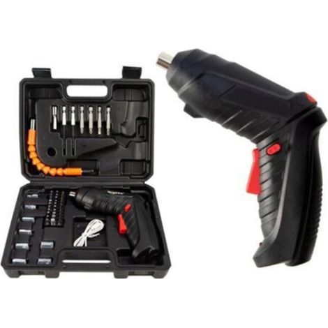 Ensemble de tournevis électrique rechargeable et accessoires