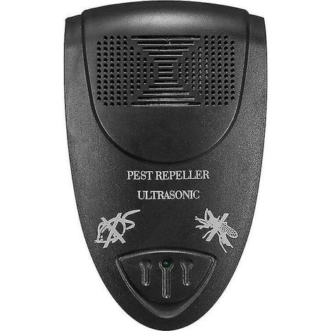 Répulsif à ultrasons pour chauves-souris et souris (lot de 2) - Repousse les chauves-souris en 72 heures (noir) (1/5)