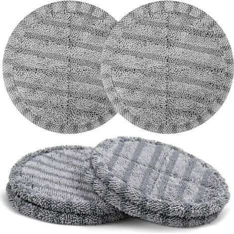 Tampon de Rechange pour vadrouille électrique en Microfibre (Gris 4 pièces pour modèle, Applicable à Dyson Dustrser Electric Mop, Remplacez les accessoires de PIER du réservoir d'eau) (1/5)