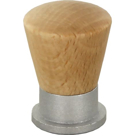 POMOLO IN LEGNO/OTTONE SFERICO ART. 745 mm 19 noce scuro- 25 pezzi