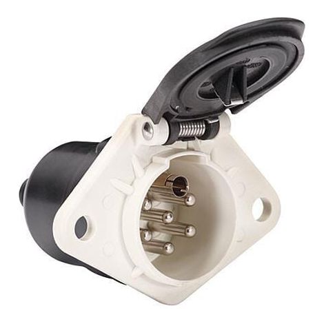 Enchufe hembra 7 polos contacto a rosca HELLA 8JB008085011 (1/2)