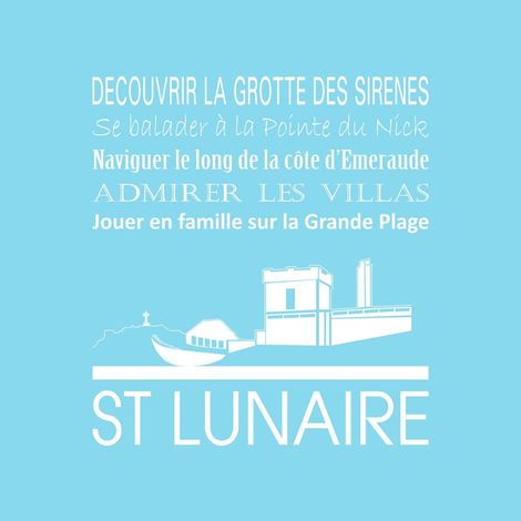 Tableau sur toile Saint-Lunaire glacier 30x30 cm - Impression sur Toile Murale Décorative - Image imprimée en HD sur Toile - Toile sur Châssis en Bois FSC - Fabriqué en France (1/4)