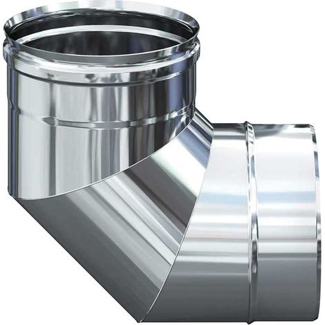 CURVA INOX 90° MONOPARETE Ø180 mm