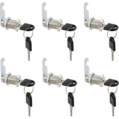Cerradura Buzon Box Locks, Letters with 30 mm Cylinder, with 4 Different Lock Plates for Furniture, Cabinets, Motorhomes and DIY (1/5)