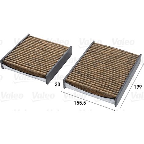 Filtre, air de l'habitacle Valeo 701007 CITROËN 1609998780 647990 E146111