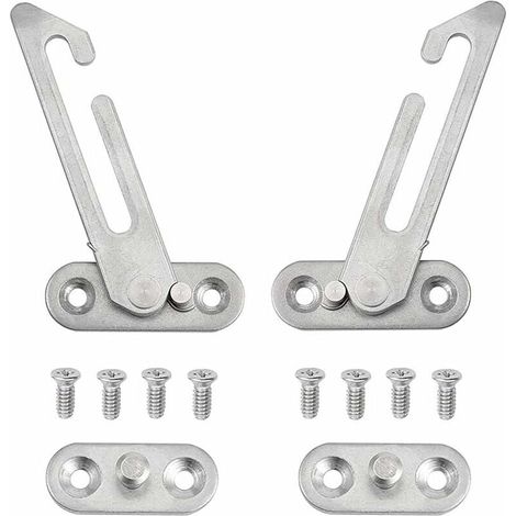Set of 2 Window Regulators - 304 Stainless Steel - with Screws - Fits Left and Right Windows (1/5)