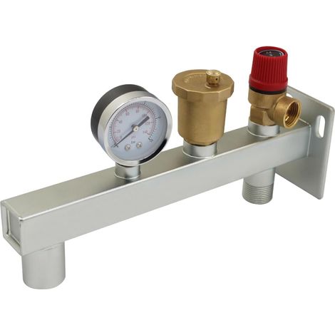 Wall Mounted Sanitary Expansion Tank and Heater Hot Water Tank Mounting and Pressure Mount Complete Kit Universal Iron Stem for Expansion Tank (Bracket Kit) (1/4)