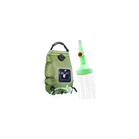 20L Solaire Sac de Douche, Sac de Douche Solaire Camping,Extérieur avec Flexible Commutable Tête de Douche Tuyau (1/4)