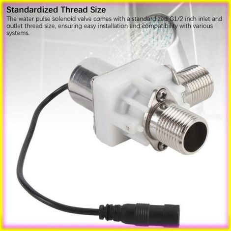 keenso Électrovanne à impulsion d'eau Solénoïde D'impulsion à Eau Plastique G1 / 2 DC 6V électrique électrique outillage vanne (1/5)