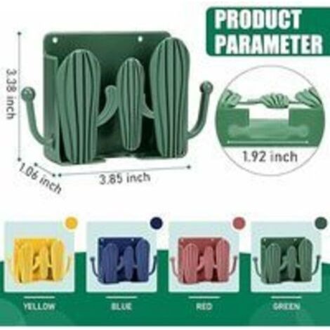 Support de téléphone mural 4 pièces auto-adhésif, supports muraux de télécommande de charge, support mural en plastique pour boîte de rangement murale pour chambre à coucher, peut placer une