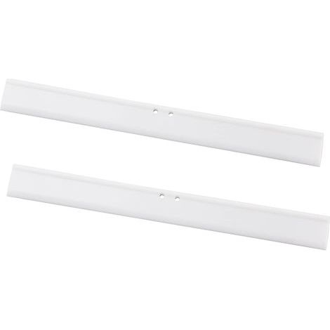 Lèvre en Caoutchouc de 25 cm, pour raclette de Douche, Blanc Lèvres de Rechange en Silicone, 2 pièces (1/5)