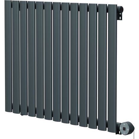 Boone Anthracite 600mm x 780mm Horizontal Digital Thermostatic Electric Single Panel Radiator (1/5)