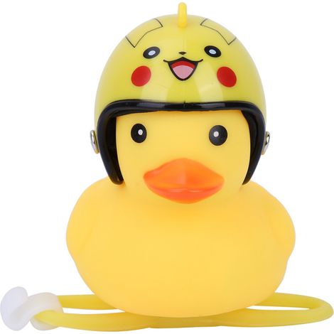 Canard Jaune Lumière et Son Avertisseur pour Casque de Moto Accessoire Vélo(Pikachu) (1/5)