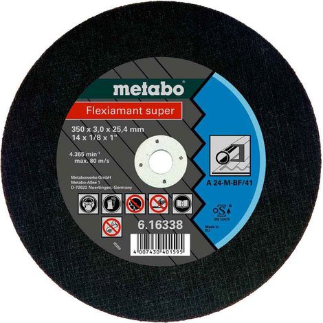 Disque à tronçonner pour acier A24M 350325,4 mm - ME 616338000