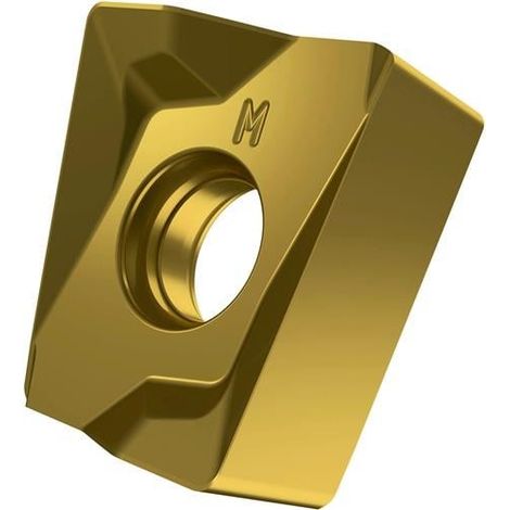 Fräswendeschneidplatte ISO LNMU 160720SR-M:M8330 D.5,7mm PVD beschichtet Gold (1/2)