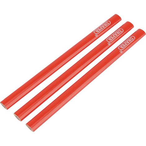 Draper Pack of Three 174mm Long Carpenter's Pencils (Model 34180) (1/5)