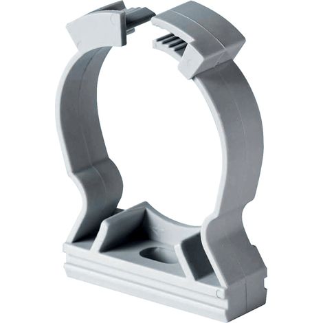 Clip Fissatubo A Collare Ø32 Mm – Grigia (Elettrocanali Cod. Eccfc32)