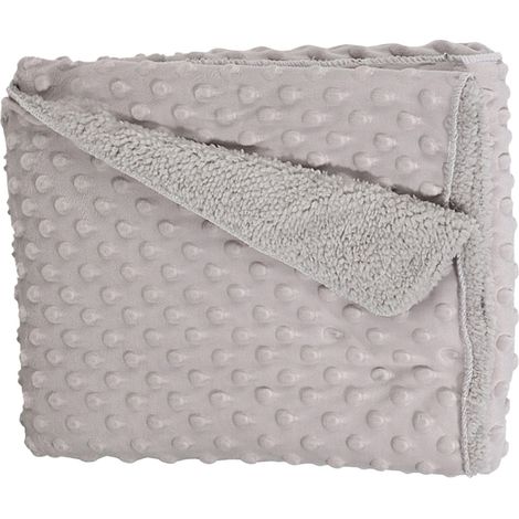 Babydecke, leichte, wärmende Babydecke für Neugeborene, superweiche, flauschige Decke für Babys, grau (1/5)