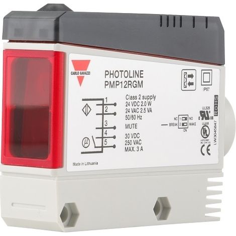 Cellule réflex 24 V 12 mètres NO/NF – Alimentation 24V – Portée 12 mètres – Équerre incluse – Pour motorisations – Carlo Gavazzi (1/3)