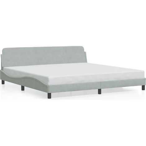 Maison Exclusive - Giroletto Dover Grigio Chiaro 200x200 cm Velluto (1/5)