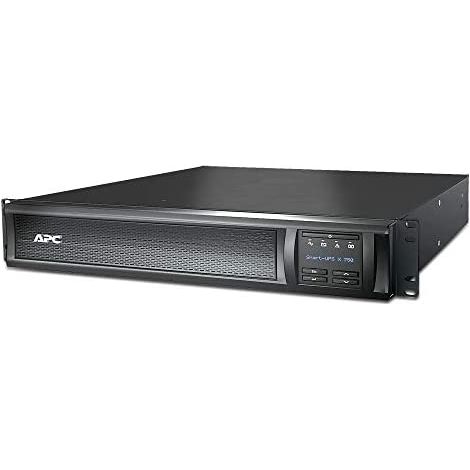 Schneider Electric SMX750INC Intelligente USV X 750 VA in Tower oder Rack, mit LCD 230 V mit roter Karte, 49cm x 8.9cm x 43.2cm, Schwarz (1/4)