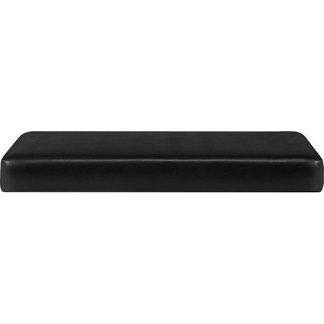 Protecteur De Housse De Coussin De Siège De Canapé En Cuir PU Imperméable Noir2 Places (1/5)