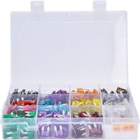 528 pièces lame de fusible de voiture petit 2A 3A 5A 7.5A 10A 15A 20A 25A 30A 35A 40A Kit de Protection