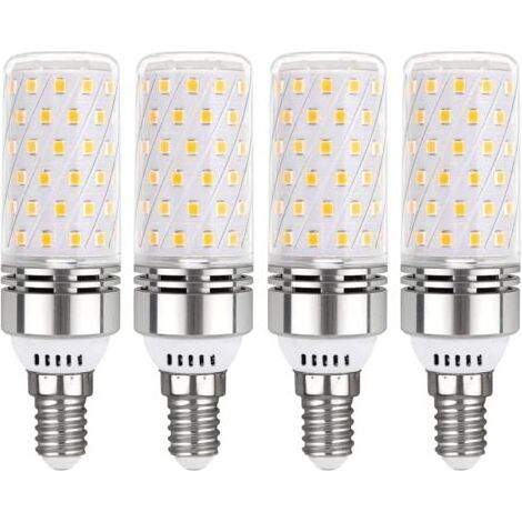 Ampoule LED E14 20 W blanc neutre 6500 K, 1450 lm, équivalent halogène E14 100 W, lumière 360°, AC 220 V, Ampoule LED E14 neutre pour plafonnier, non dimmable, lot de 4 (1/4)