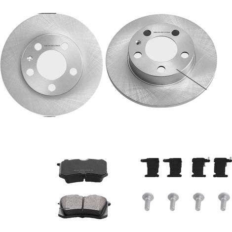 Kit freni posteriori, pastiglie in ceramica a bassa emissione di polvere, dischi in ghisa piena, 230 mm (1/2)