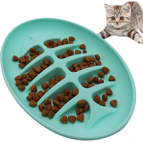Gamelle interactive anti-glouton pour chats et chiots (1/4)