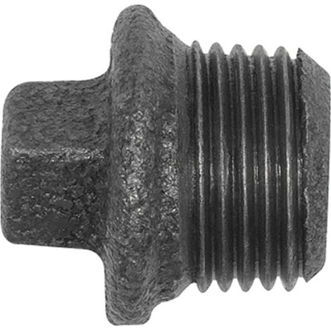 Riegler Stopfen 290, mit Rand, R 1 1/2 a. Temperguss schwarz