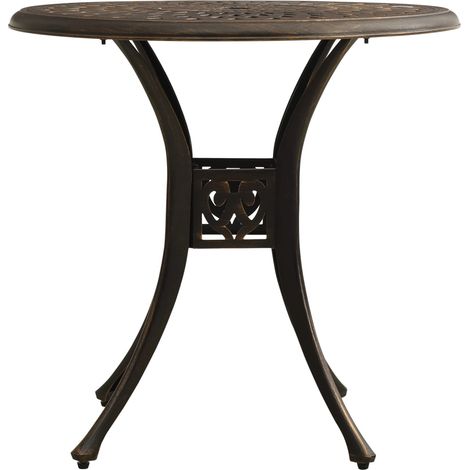 Maison Exclusive - Tavolo da Giardino Bronzo 78x78x72 cm in Alluminio Pressofuso