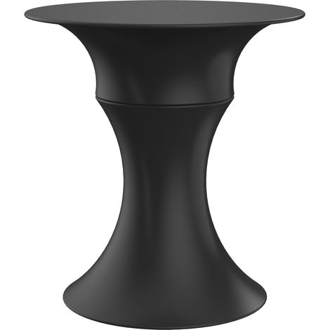 Tavolino da Giardino Componibile Ø37x47 cm in Resina Arkema Olimpo Antracite (1/5)